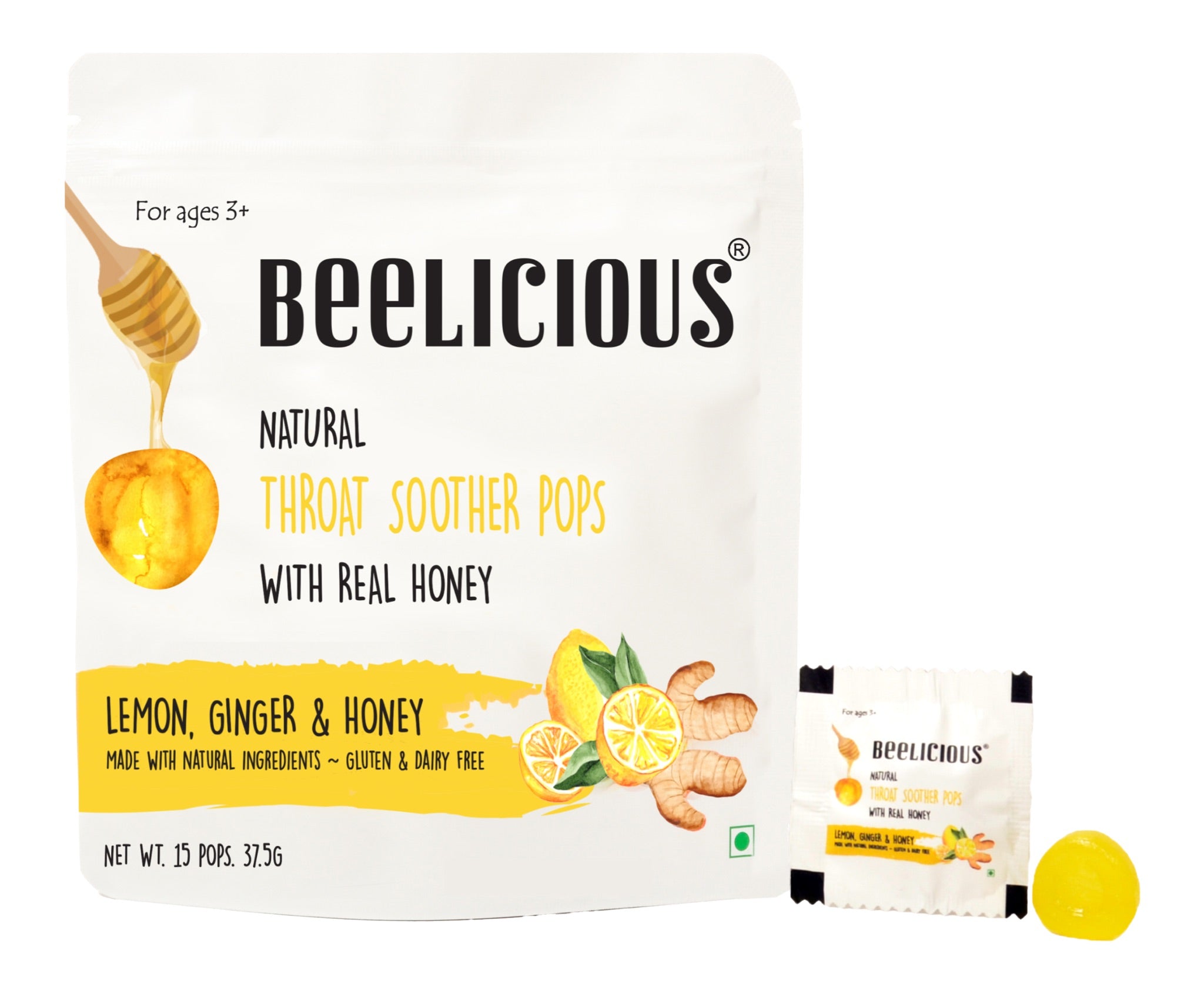 Beelicious All-Natural Honey Throat Soothers