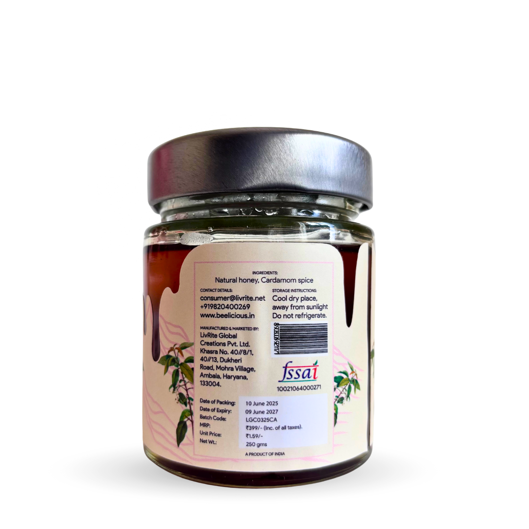 Beelicious Himalayan Honey with Cardamom